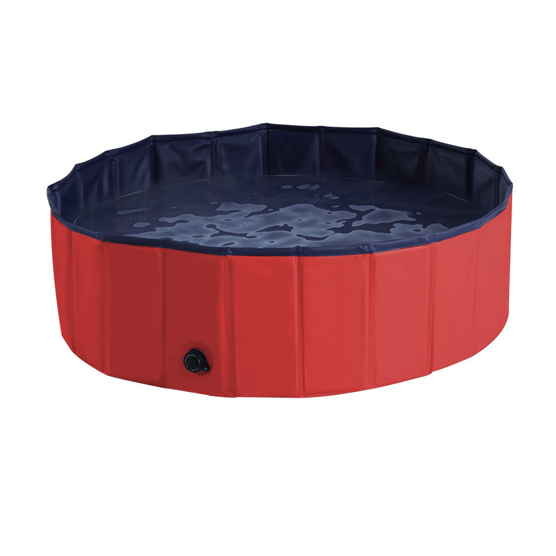 100x30H cm Pet Swimming Pool - Red - Bedzy UK modern and affordable home furniture England