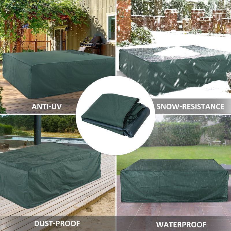 Large Patio Garden Furniture Set Cover 600D Oxford Square Waterproof - 230L x 230W x 70H cm