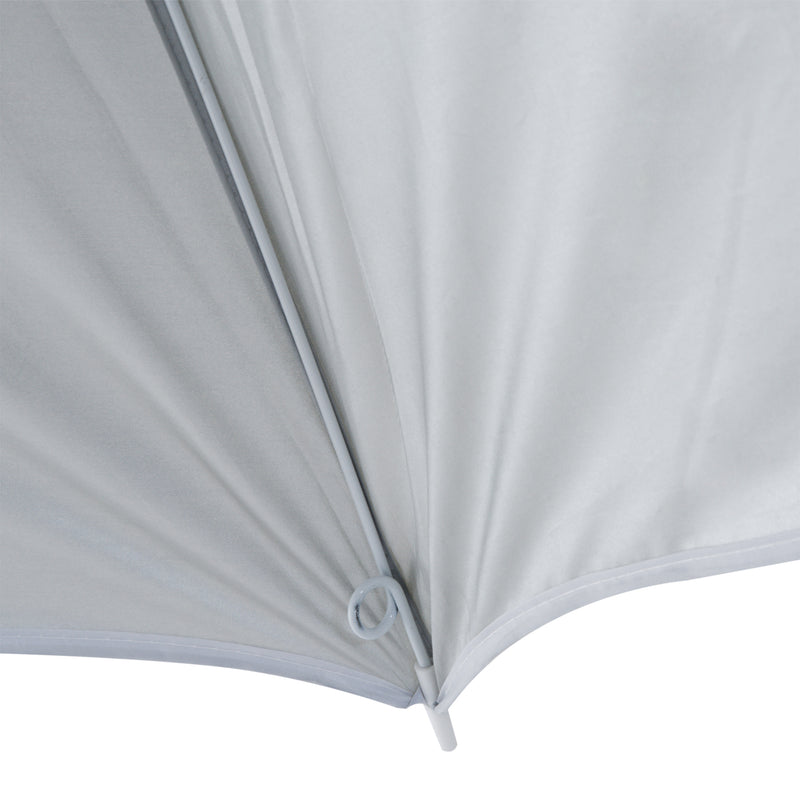 2.2M Fishing Umbrella Parasol W/ Side-Cream White