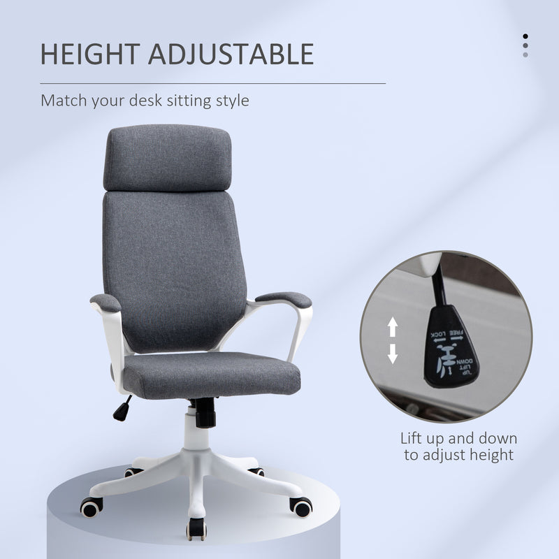 Office Chair High Back 360° Swivel Task Chair Ergonomic Desk Chair with Lumbar Back Support, Adjustable Height