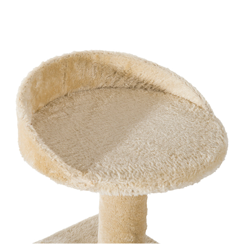 Cat Tree Kitten Scratch Scratching Scratcher Sisal Post Climbing Tower Activity Centre Beige