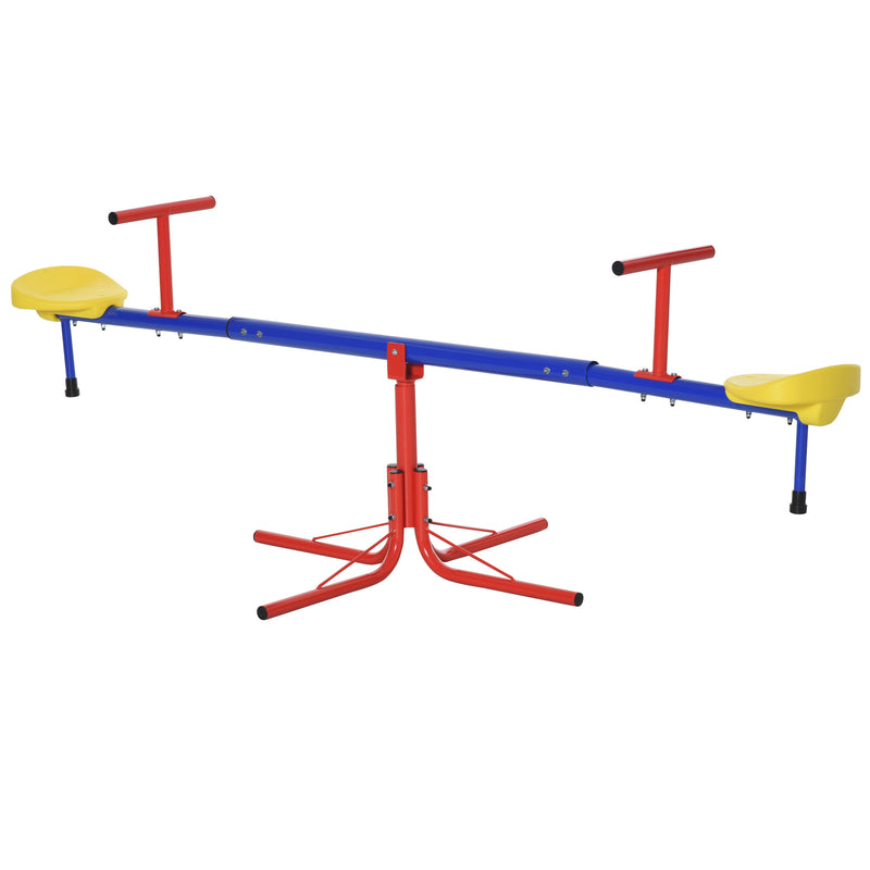 Kids 360 Degree Rotating Metal Seesaw Swivel Teeter Totter Outdoor Toys