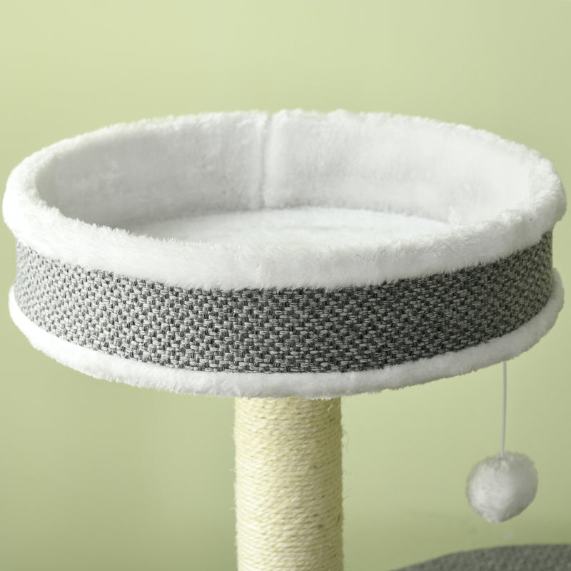 Cat Tree for Indoor Cats, Cat Tower with Scratching Posts, Multi-level Kitten Climbing Tower, 124cm