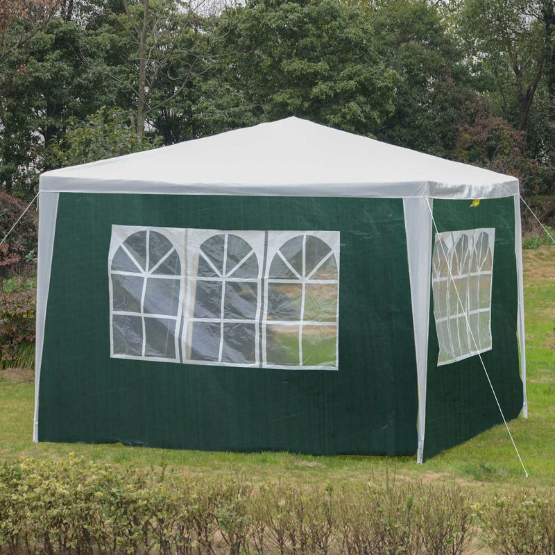 3 Meters Canopy Gazebo Marquee Replacement Exchangeable Side Panel Wall Panels Walls (Green)