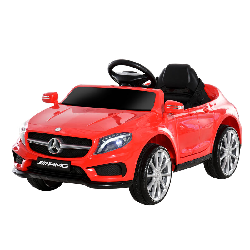 Compatible for 6V Kids Ride On Car Mercedes Benz GLA Licensed Toy toddler with Music Remote Control Rechargeable Headlight Two Speed Red