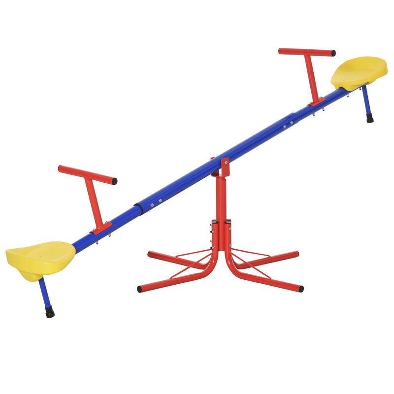 Kids 360 Degree Rotating Metal Seesaw Swivel Teeter Totter Outdoor Toys