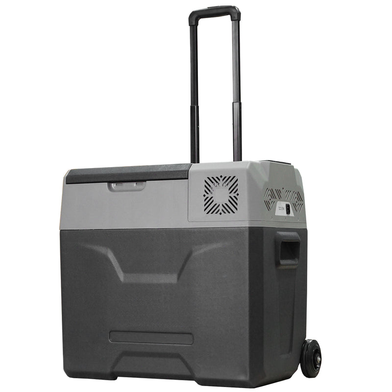 Car Refrigerator, Portable 12/24V 50 Litre Fridge Freezer, Electric Cooler Box for Camping, Travel, Picnic, Grey