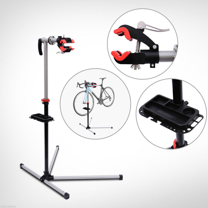 Professional Bike Cycle Bicycle Maintenance Repair Stand Workstand Display Rack Tool Adjustable New