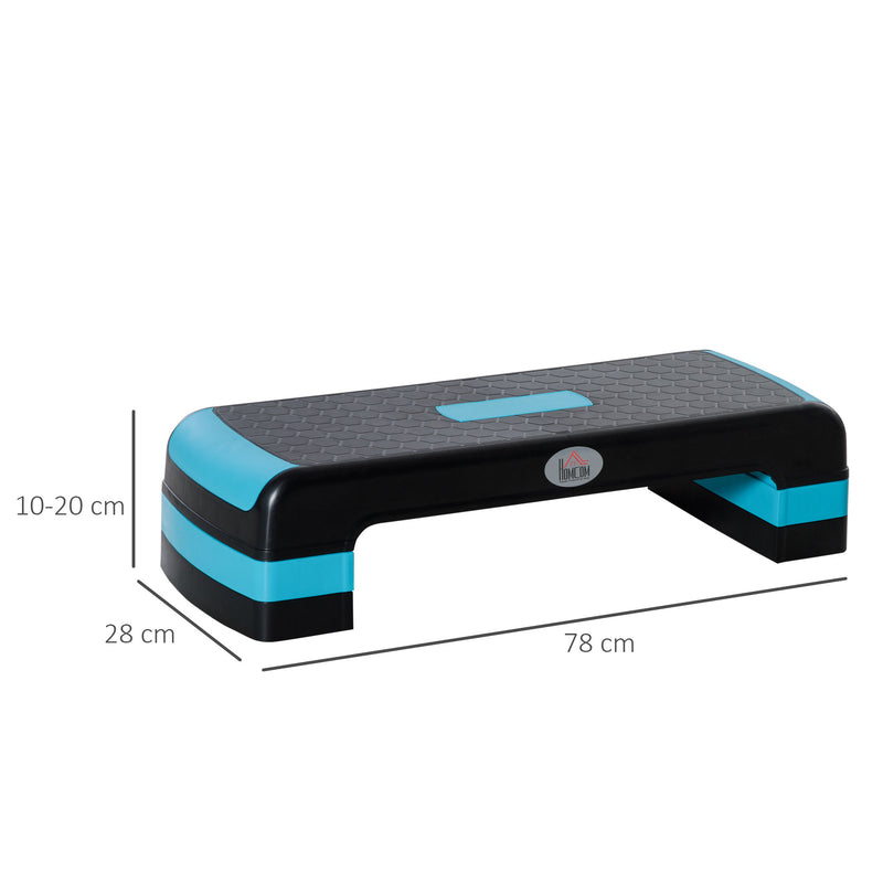 Aerobic Step, 10cm, 15cm & 20cm Height Adjustable Exercise Stepper, Nonslip Step Board Great for Home & Office