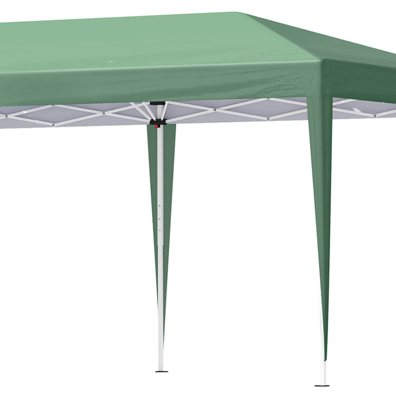 Pop Up Gazebo, Double Roof Foldable Canopy Tent, Wedding Awning Canopy w/ Carrying Bag, 6 m x 3 m x 2.65 m, Green