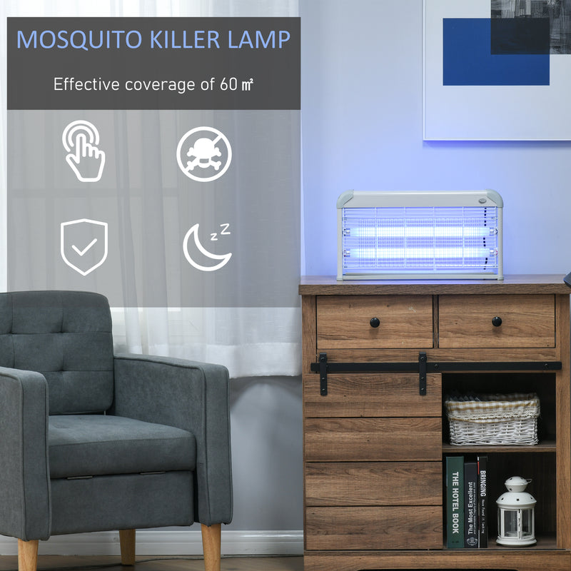 Free Standing Wall Hanging 30W Electric Fly Mosquito Killer 60m2 Coverage Electric Fly Zapper, Bug Zapper, Insect Killer