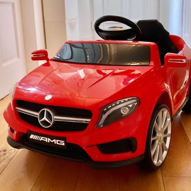 Compatible for 6V Kids Ride On Car Mercedes Benz GLA Licensed Toy toddler with Music Remote Control Rechargeable Headlight Two Speed Red