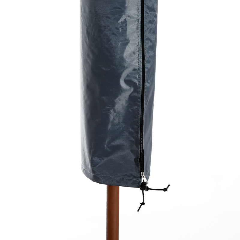 Garden Offset Umbrella Parasol Waterproof Cover-Grey