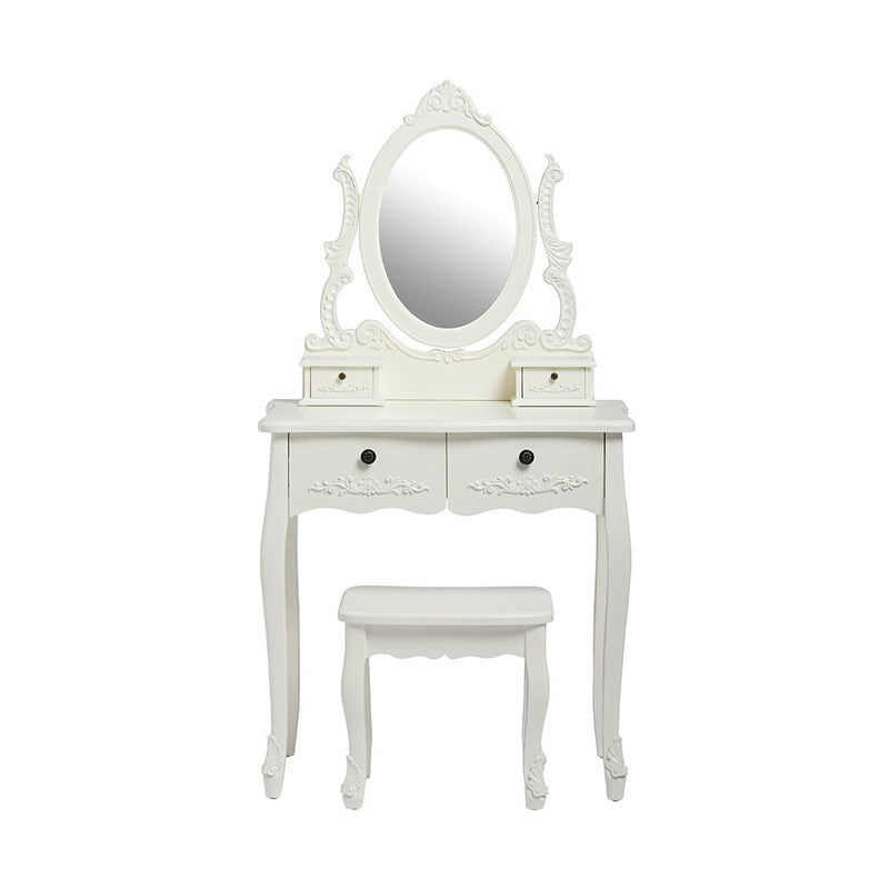Antoinette Dressing Table White - Bedzy Limited Cheap affordable beds united kingdom england bedroom furniture