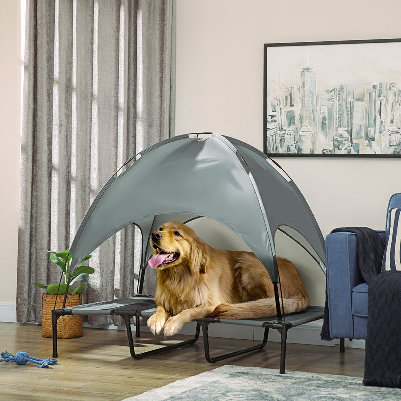 60cm Pet Carrier Portable Cat Carrier Foldable Dog Bag, Pet Travel Bag w/ Cushion for Miniature Dogs, Grey