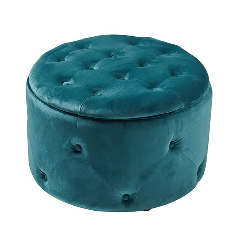 Cleo Storage Pouff Teal - Bedzy UK modern and affordable home furniture England