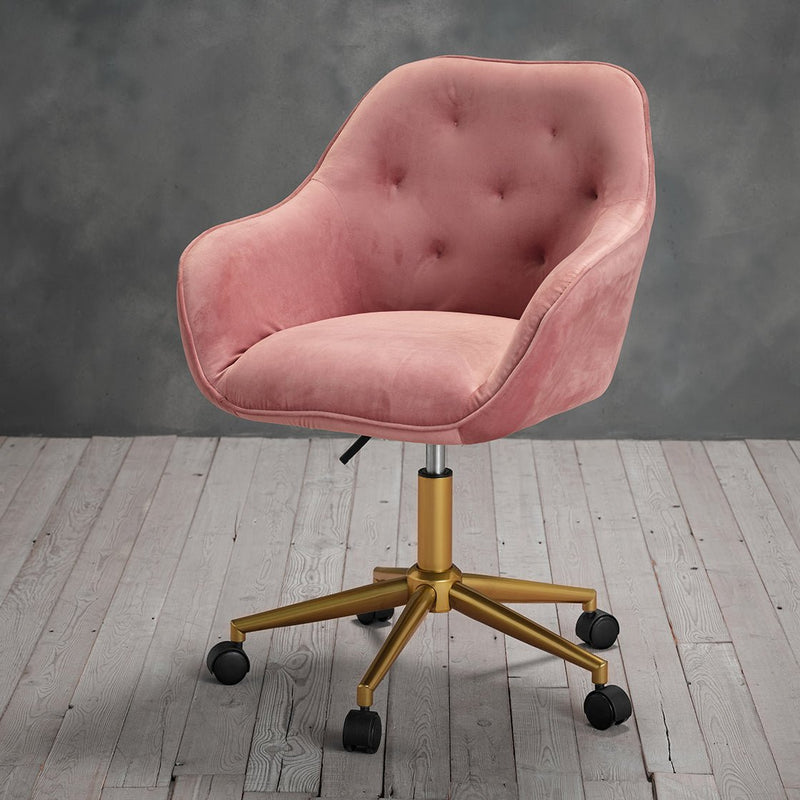 Darwin Office Chair Pink - Bedzy Limited Cheap affordable beds united kingdom england bedroom furniture