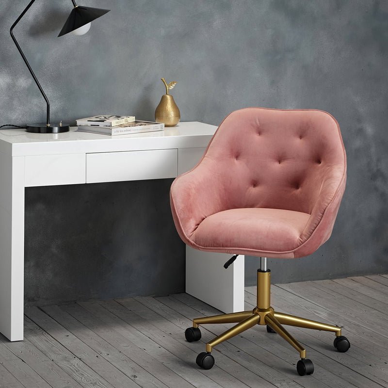 Darwin Office Chair Pink - Bedzy Limited Cheap affordable beds united kingdom england bedroom furniture