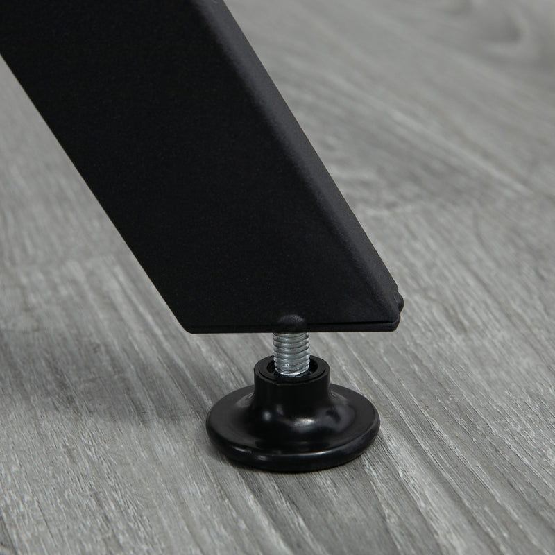 Dining Room Table with Black Legs Anti-slip Foot Pads for Living Room Dining Room 90 x 76 cm Brown