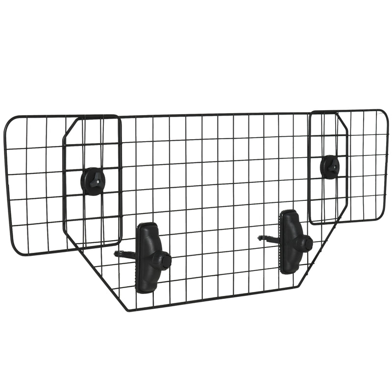 Dog Guard for Cars Adjustable Boot Barrier Metal Mesh Pet Headrest, 90-120W x 40.5H cm