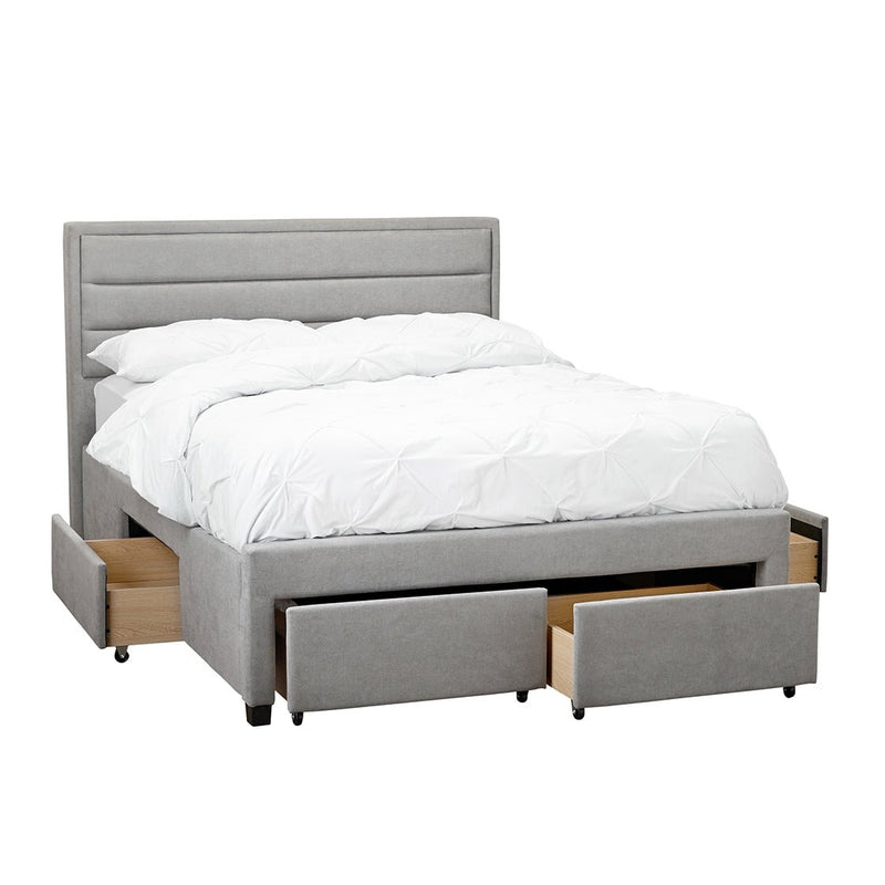 Greenwich 4.6 Double Bed Grey - Bedzy UK modern and affordable home furniture England