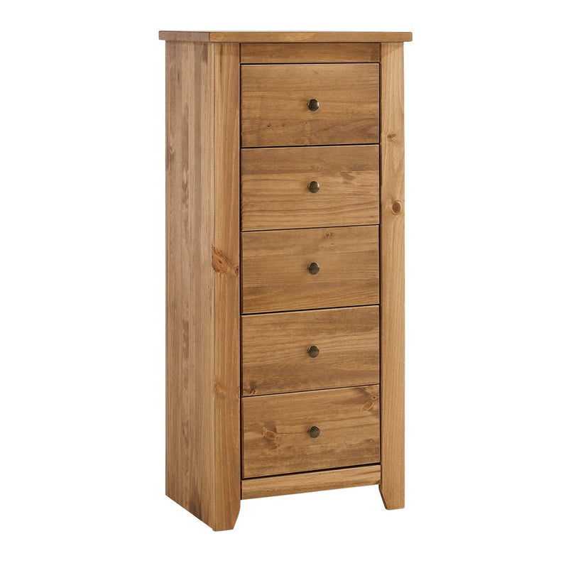 Havana 5 Drawer Chest Pine - Bedzy UK modern and affordable home furniture England