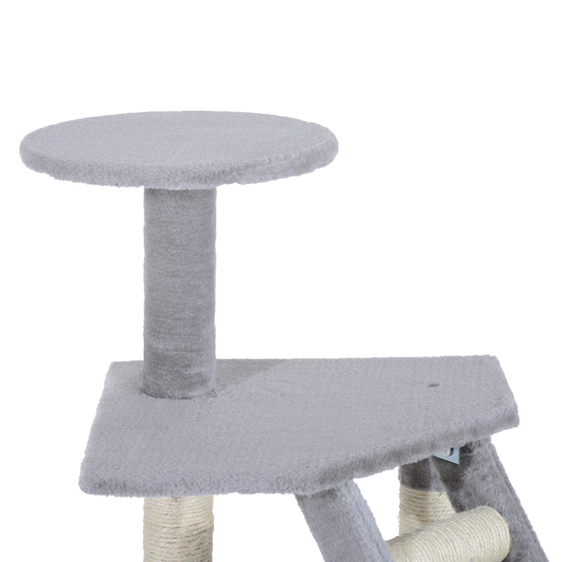 Cat Tree Kitten Scratching Post Scratch Scratcher Climb Activity Center Play House Pet Furniture 125cm (Grey)
