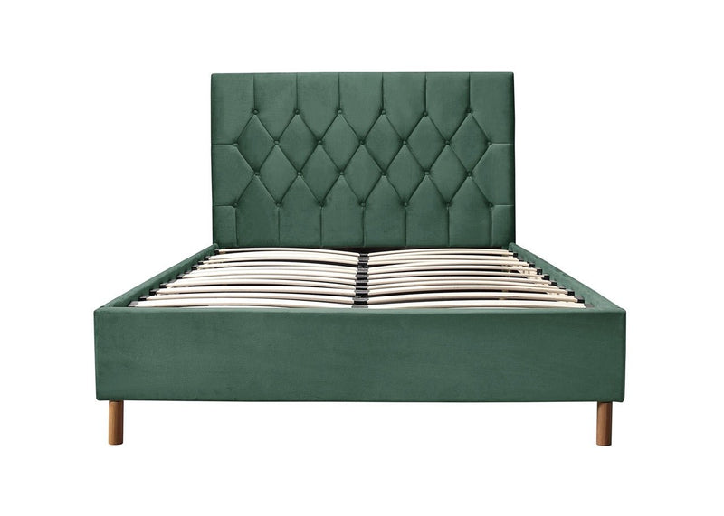 Loxley Small Double Bed - Green - Bedzy Limited Cheap affordable beds united kingdom england bedroom furniture