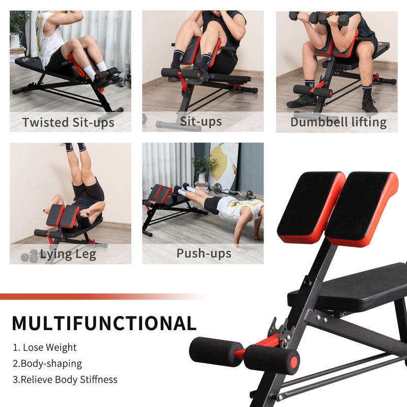 Multifunctional Hyper Dumbbell Bench Indoor Fitness Machine Weights Work Out Ab Sit Up Decline Flat Sit up