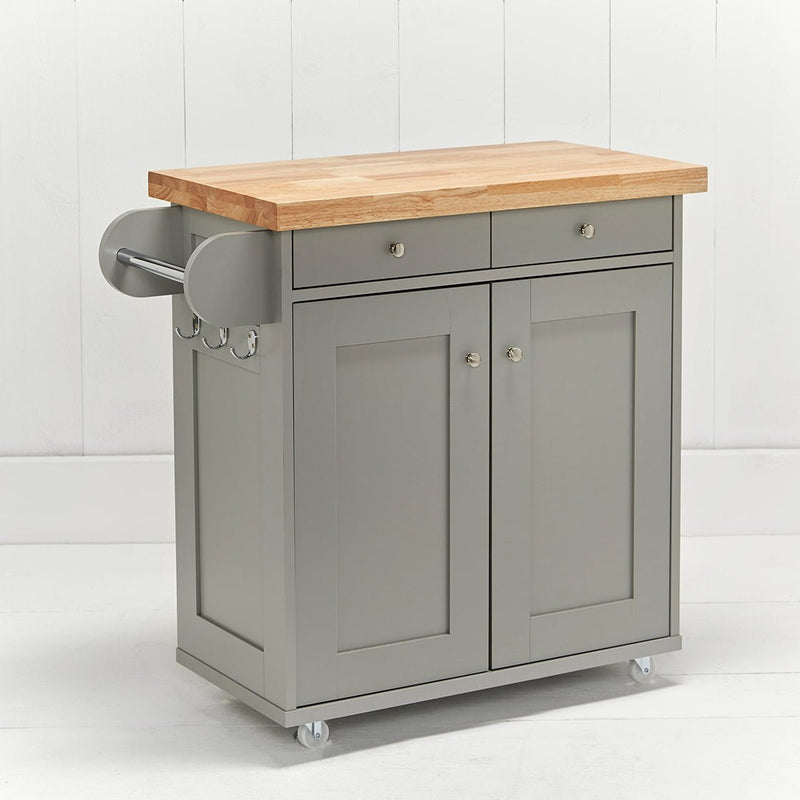 Portland Kitchen Island Grey - Bedzy UK modern and affordable home furniture England