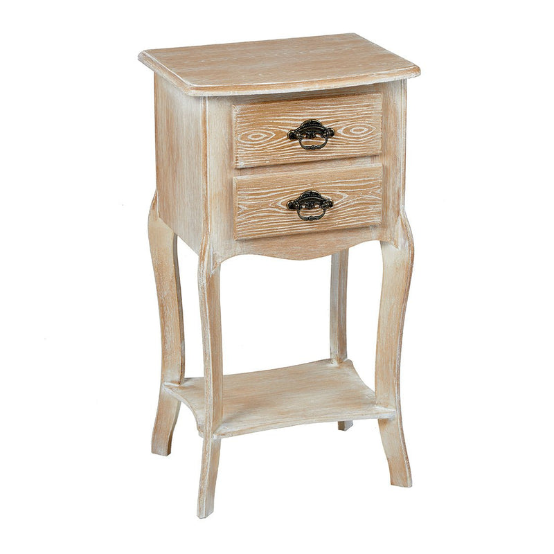 Provence 2 Drawer Bedside Table Weathered Oak - Bedzy Limited Cheap affordable beds united kingdom england bedroom furniture