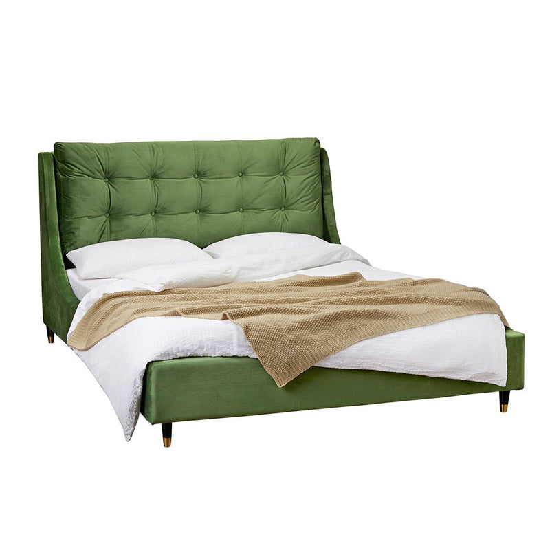 Sloane Green King Bed - Bedzy UK modern and affordable home furniture England