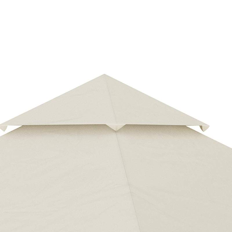 3 x 3 (m) Gazebo Canopy Replacement Covers, 2-Tier Gazebo Roof Replacement (TOP ONLY), Cream White