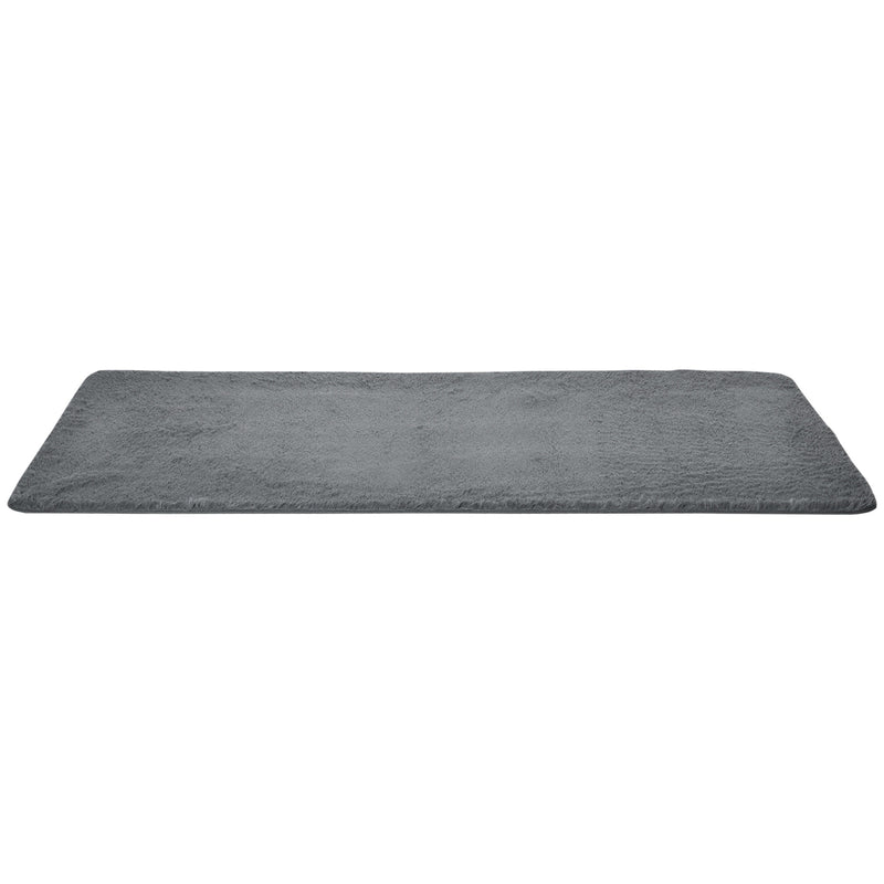 Grey Fluffy Rug, Shaggy Area Rugs Carpet for Living Room, Bedroom, Dining Room, 120x200 cm