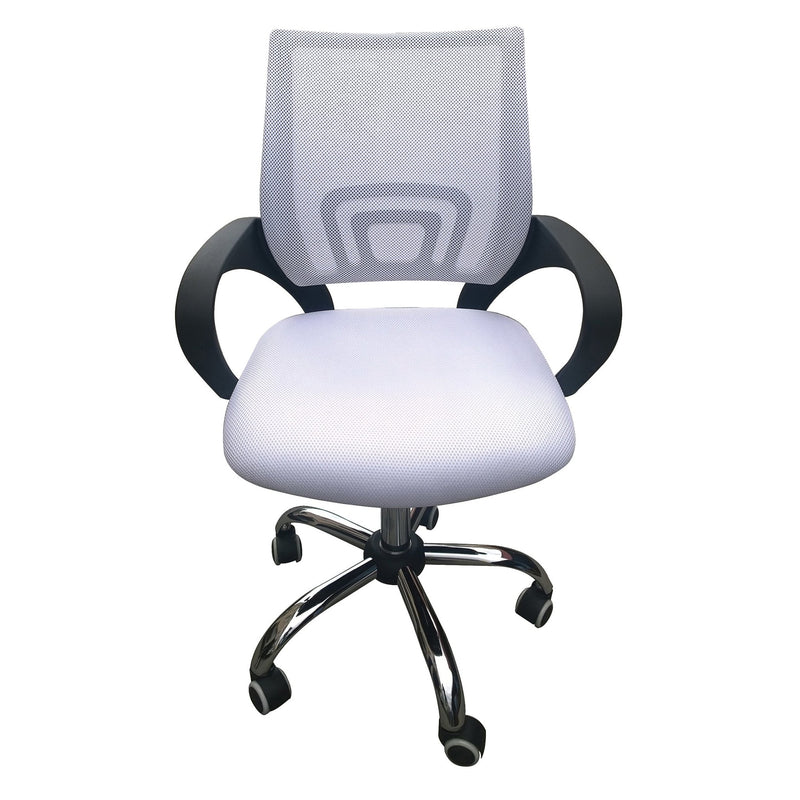 Tate Mesh Back Office Chair White - Bedzy Limited Cheap affordable beds united kingdom england bedroom furniture