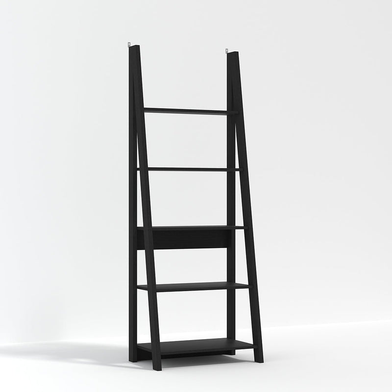 Tiva Ladder Bookcase Black - Bedzy Limited Cheap affordable beds united kingdom england bedroom furniture