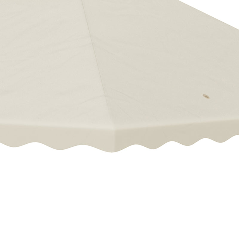 3 x 3 (m) Gazebo Canopy Replacement Covers, 2-Tier Gazebo Roof Replacement (TOP ONLY), Cream White