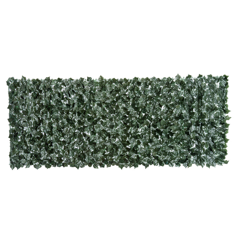 Artificial Leaf Screen Panel, 2.4x1 m-Dark Green