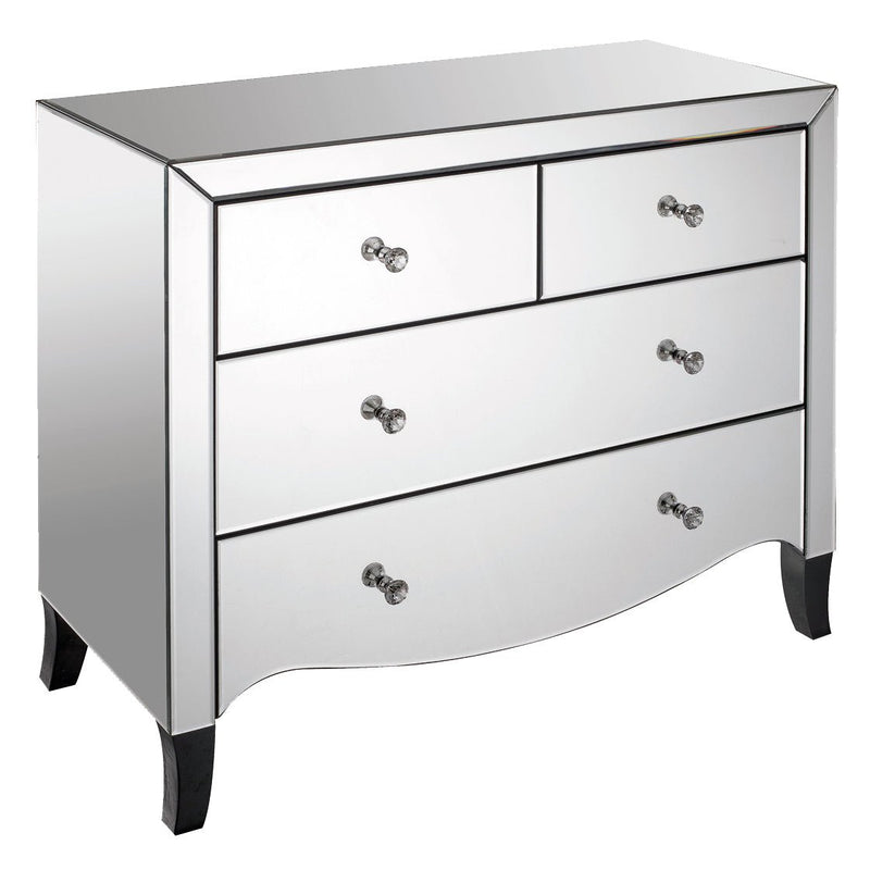 Valentina 2+2 Mirrored Chest - Bedzy UK modern and affordable home furniture England