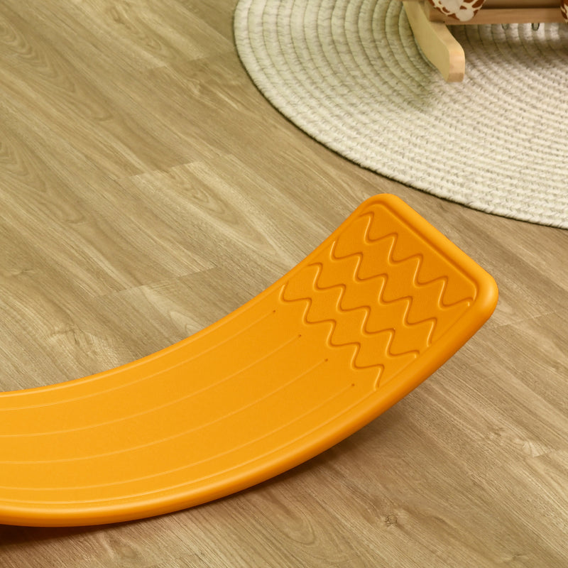 Balance Board Kids Wobble Board, Stepping Stone, Montessori Toy for Children, Nursery Toy, for Ages 3-6 Years, 82 x 27.5 x 19.5cm - Orange