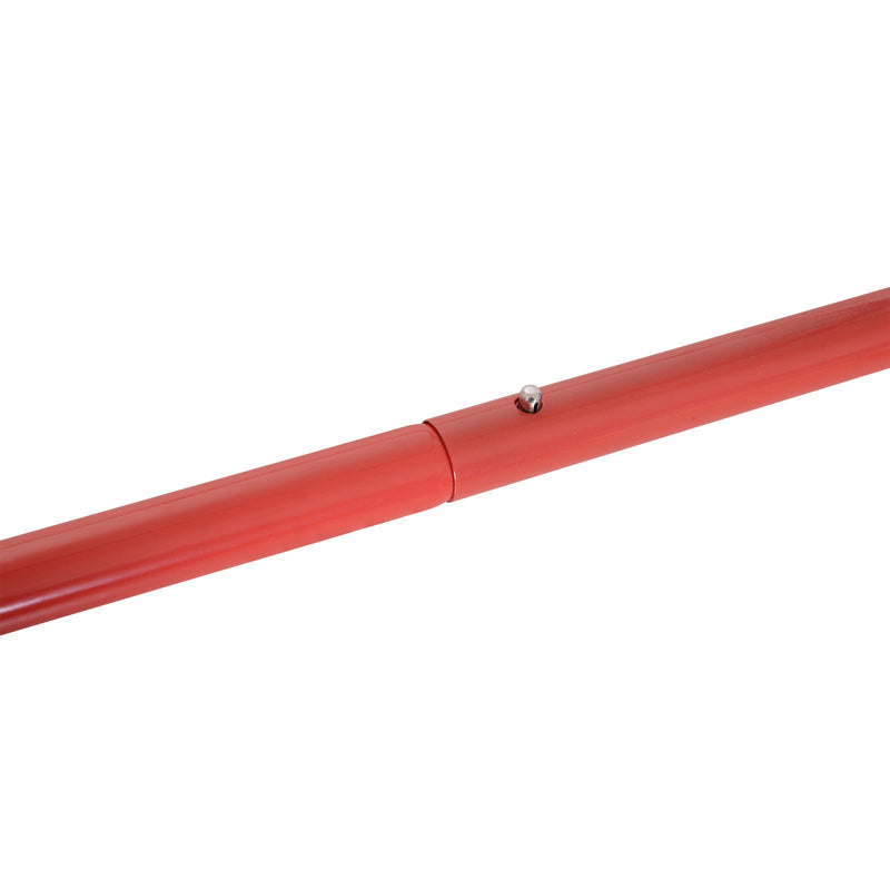 Rebounder Net W/PE Mesh Metal Tube, 96W x 80D x 96Hcm- Red and Black