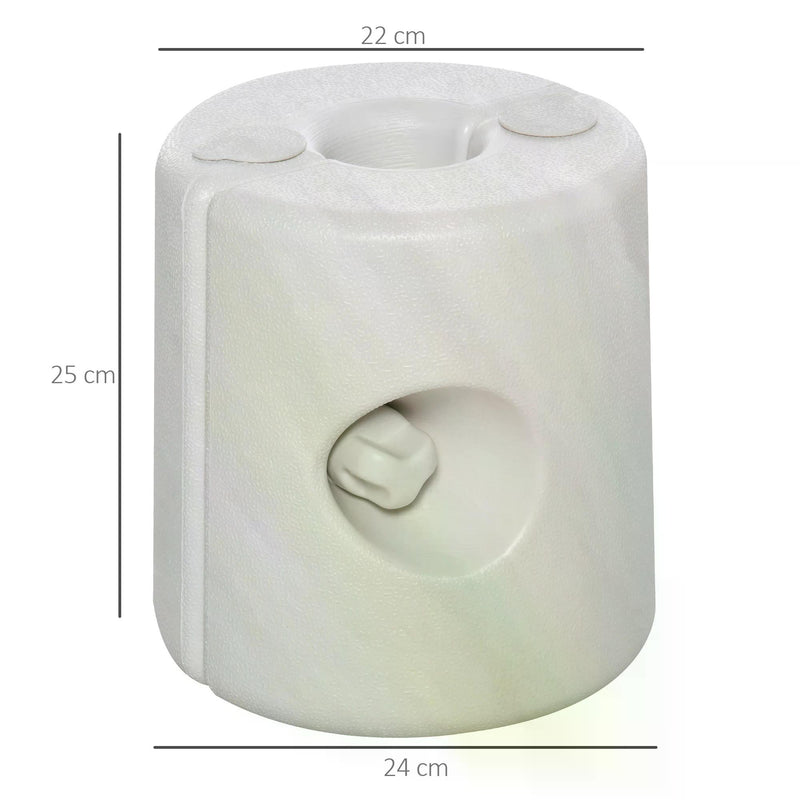 Tent Weight Base, 4pcs Plastic Anchor Weights-White